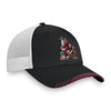 Coyotes LockerRoom Trucker Adjustable Hat in Black and White - Right View