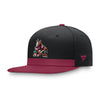 Coyotes LockerRoom Snapback Hat in Black and Red - Left View