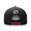 Coyotes LockerRoom Snapback Hat in Black and Red - Back View