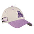 Coyotes Locker Room Hockey Fights Cancer Adjustable Hat in White and Purple - Right View