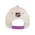 Coyotes Locker Room Hockey Fights Cancer Adjustable Hat in White and Purple - Back View