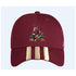 Coyotes Adidas 3 Stripe Adjustable Hat in Burgundy - Front View