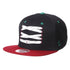 Coyotes Zephyr Lacer Snapback Hat in Black and Red - Left View