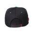 Coyotes Zephyr Lacer Snapback Hat in Black and Red - Back View