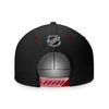 Coyotes 2022 Draft Snapback Hat in Black and Red - Back View