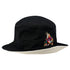 Coyotes x Zephyr Bucket Hat in Black - Front Right View