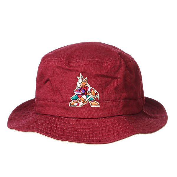 Coyotes x Zephyr Bucket Hat in Red - Back View