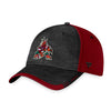 Coyotes 2022 Authentic Pro Rink Flex Hat In Grey & Red - Angled Left Side View