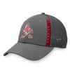 Coyotes Authentic Pro Home Ice Trucker Hat In Grey - Angled Left Side View