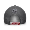 Coyotes Authentic Pro Home Ice Trucker Hat In Grey - Back View