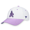 Coyotes Authentic Pro Hockey Fights Cancer Hat in Lavender & White - Left Side View