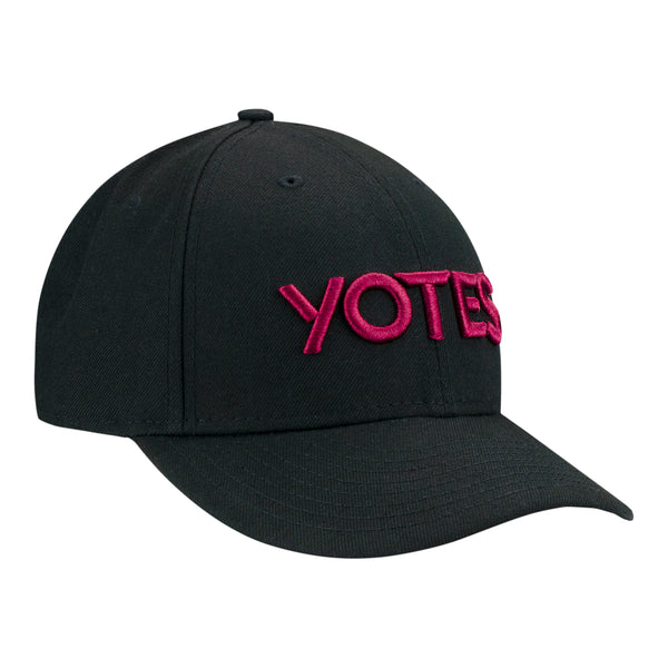 Coyotes Adjustable Hat In Black & Red - Angled Right Side View