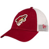 Arizona Coyotes 9FIFTY Trucker Hat in Red and White - Left View