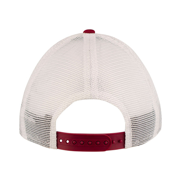 Arizona Coyotes 9FIFTY Trucker Hat in Red and White - Back View