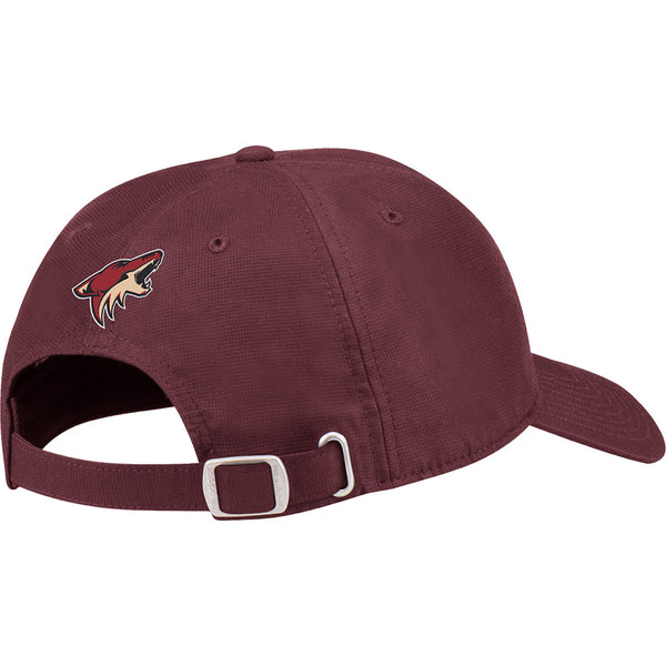 adidas Arizona Coyotes City First Adjustable Hat in Burgundy - Back View