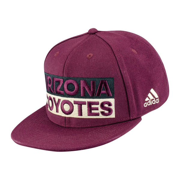 Arizona Coyotes  Box Hat in Red - Left View