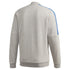 adidas Coyotes 3 Stripe Full Zip Track Jacket in Gray - Back View