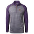 Levelwear Coyotes Vandal  Quarter-Zip Pullover in Gray and Purple - Front View