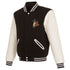 Coyotes Reversible Varsity Jacket in Black - Front View