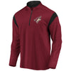 Fanatics Branded Arizona Coyotes Mission 1/2 Zip Jacket in Maroon - Front View