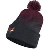 Arizona Coyotes Color Fade Knit in Burgundy and Black - Front View