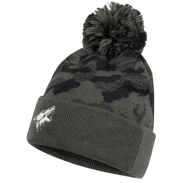 Adidas Arizona Coyotes Camo Knit in Green - Front View