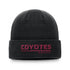 Coyotes LockerRoom Wordmark Cuff Knit in Black - Front View