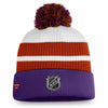 Arizona Coyotes Fanatics Branded Special Edition Knit in Purple, Orange, and White - Back View