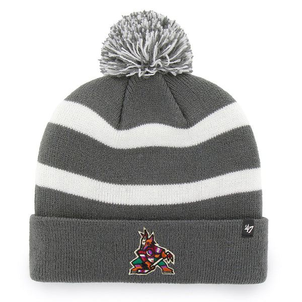 Arizona Coyotes ’47 Brand Breakaway Knit in Gray and White - Front View