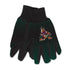 Coyotes Kachina Utility Glove in Black and Green - Front and Back View