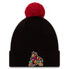 Coyotes New Era Team Logo Knit in Black and Red - Front View