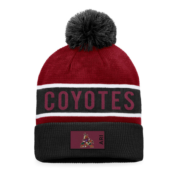 Coyotes Authentic Pro Rink Knit In Red, Black & White - Front View