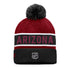 Coyotes Authentic Pro Rink Knit In Red, Black & White - Back View