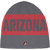 adidas Arizona Coyotes City Above Knit Hat in Gray and Red - Front View