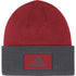adidas Arizona Coyotes Front and Back Knit Hat in Red and Gray - Back View