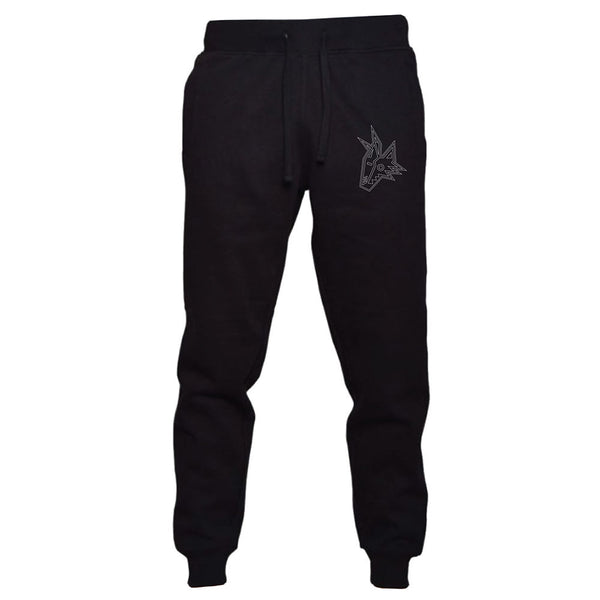 Coyotes Kachina Head Joggers in Black - Front View