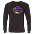 Arizona Coyotes Moon Crest Logo Crewneck Sweatshirt in Black - Front View