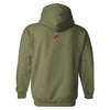 Coyotes Hooded Arizona Pullover in Green - Back View