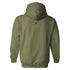 Coyotes Hooded Arizona Pullover in Green - Back View