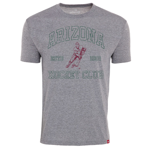 Arizona Hockey Club Comfy T-Shirt in Gray - Front View