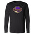Arizona Coyotes Moon Crest Logo Triblend Long Sleeve T-Shirt in Black - Front View
