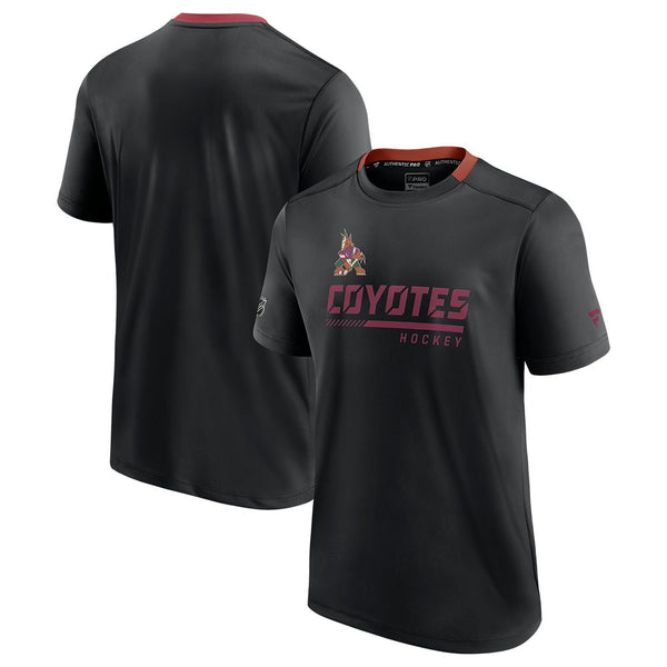 Fanatics Coyotes Pro Core Prime T-Shirt in Black - Front and Back View