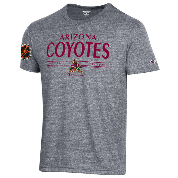 Champion Coyotes Central Division T-Shirt in Gray - Front View