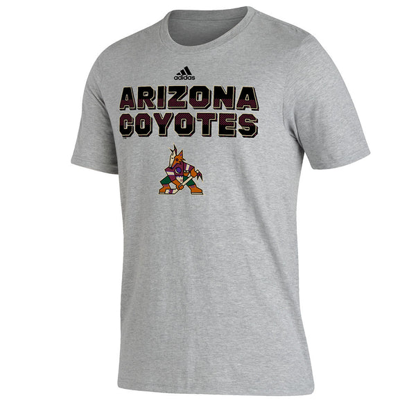 Adidas Coyotes Amplifier T-Shirt in Gray - Front View