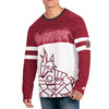 Starter Coyotes Long-Sleeve T-Shirt In White & Red - Front View On Model