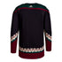 Adidas Arizona Coyotes Black Authentic Blank Jersey - Back View