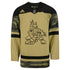 Arizona Coyotes Military Appreciation Authentic Jersey in Green- Front View