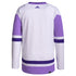 Arizona Coyotes Hockey Fights Cancer Jersey In Purple & White - Back View