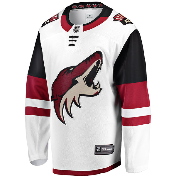 Fanatics Branded Arizona Coyotes White Blank Jersey - Front View