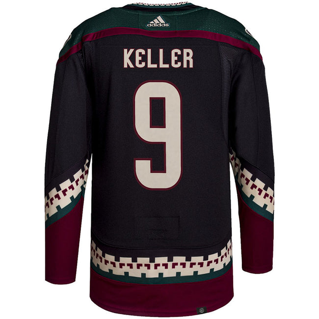 Adidas Arizona Coyotes No9 Clayton Keller White Authentic 2019 All-Star Stitched NHL Jersey
